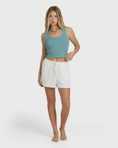Billabong Women's Rerun Tank Top - Blue Mist