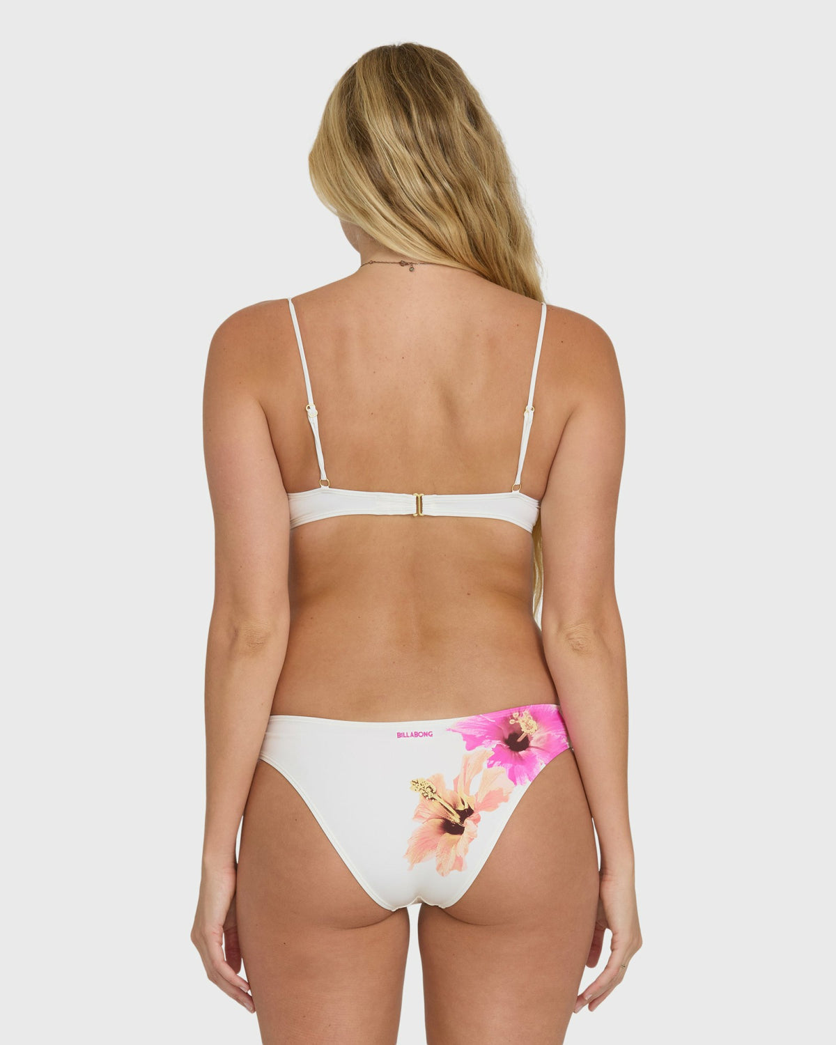 Billabong Women's Sunny Shore Jaclyn Crop  Bralette Bikini Top - Salt Crystal