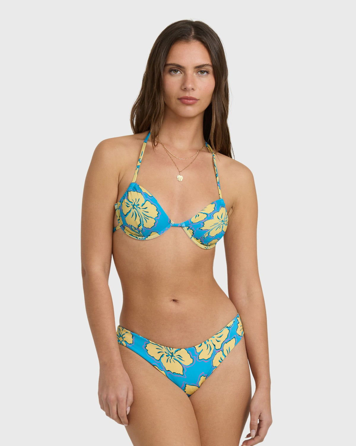 Billabong Women's Tropic Shift Strappy Underwire Bikini Top - Atlantis
