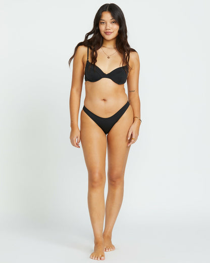 Billabong Women's Sol Searcher Morgan Underwire Bikini Top - Black Pebble