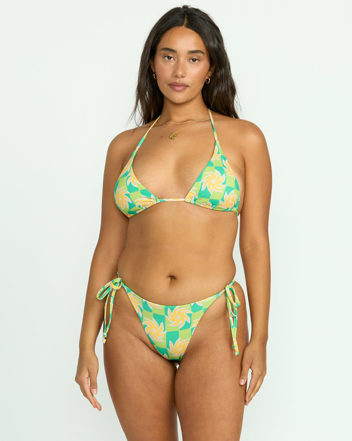 Billabong Women's Trippin On Sun Multi Triangle Bikini Top - Multi