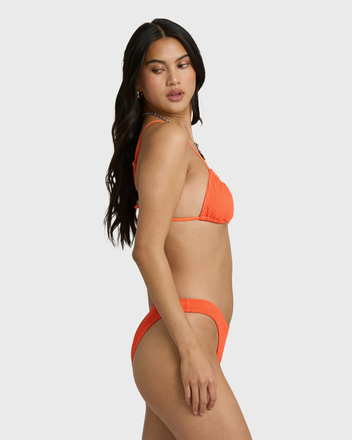 Billabong Women's Summer Hi Teagan Bralette Bikini Top - Hot Coral