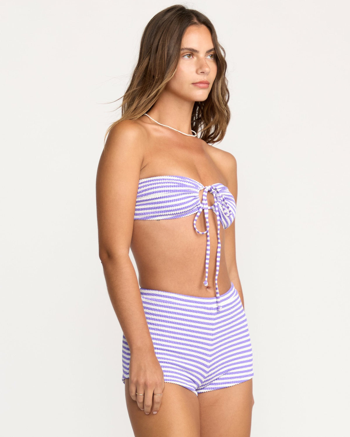Billabong Women's Josie Summer Hi Yd Boyshort Bikini Bottom - Purple Punch