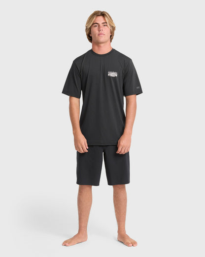 Billabong Men's Rift Short Sleeve Surf Tee - Black