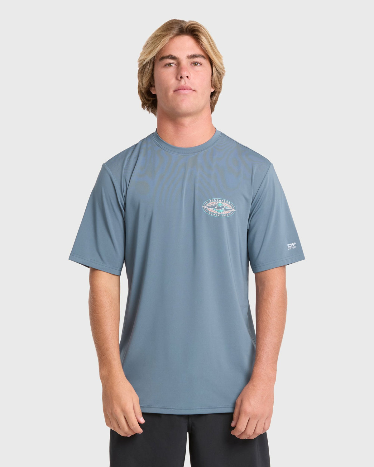 Billabong Men's Rift Short Sleeve Surf Tee - China Blue