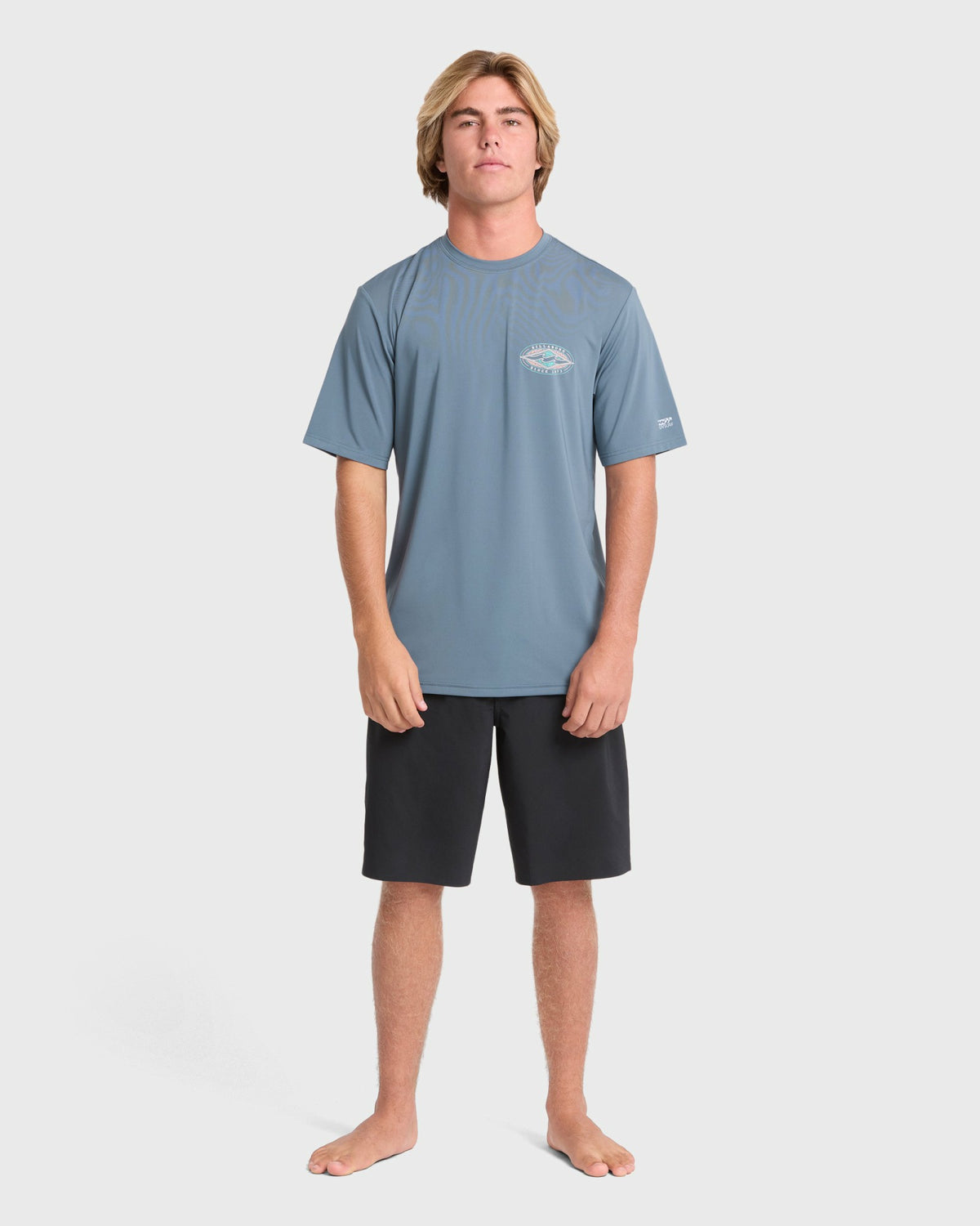 Billabong Men's Rift Short Sleeve Surf Tee - China Blue