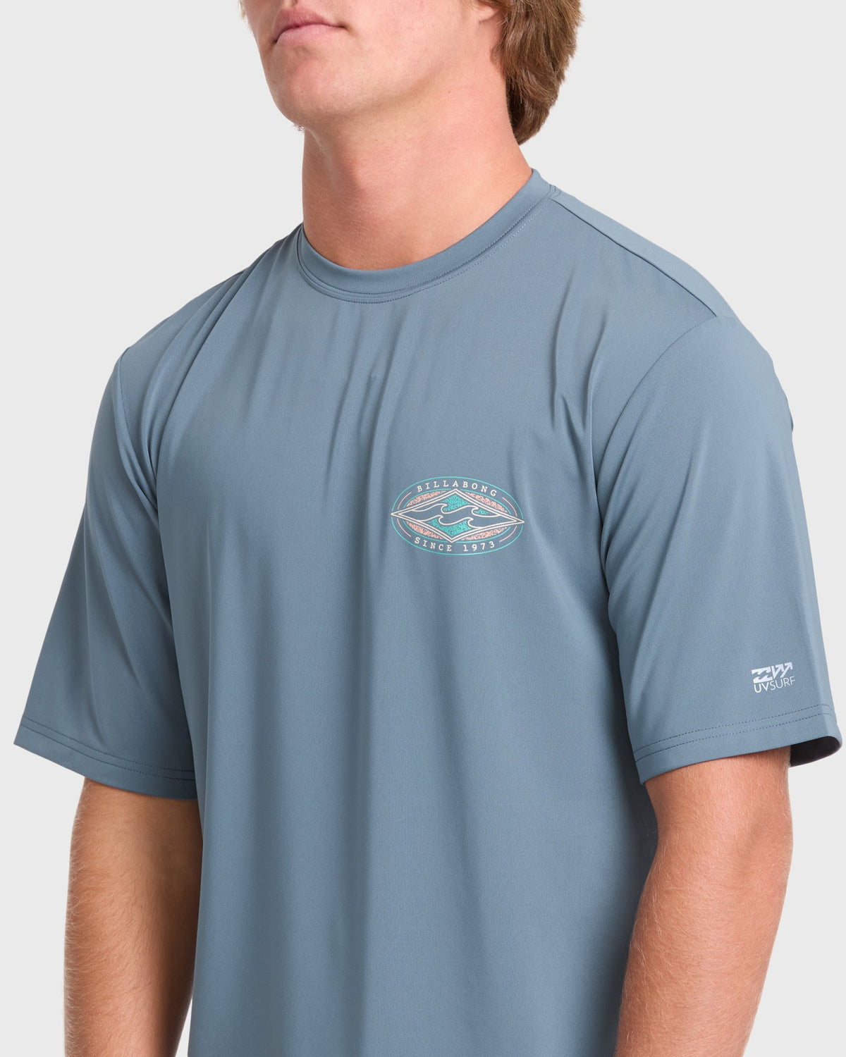 Billabong Men's Rift Short Sleeve Surf Tee - China Blue