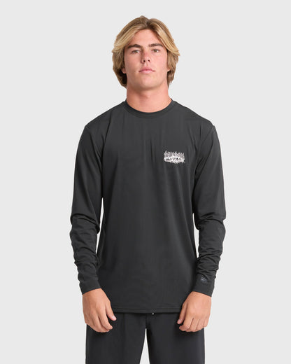 Billabong Men's Primo Pack Loose Fit Long Sleeve Surf Tee - Black