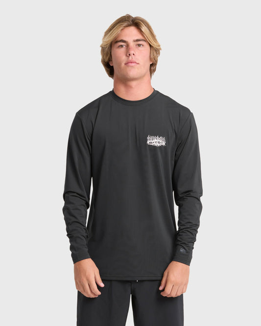 Billabong Men's Primo Pack Loose Fit Long Sleeve Surf Tee - Black