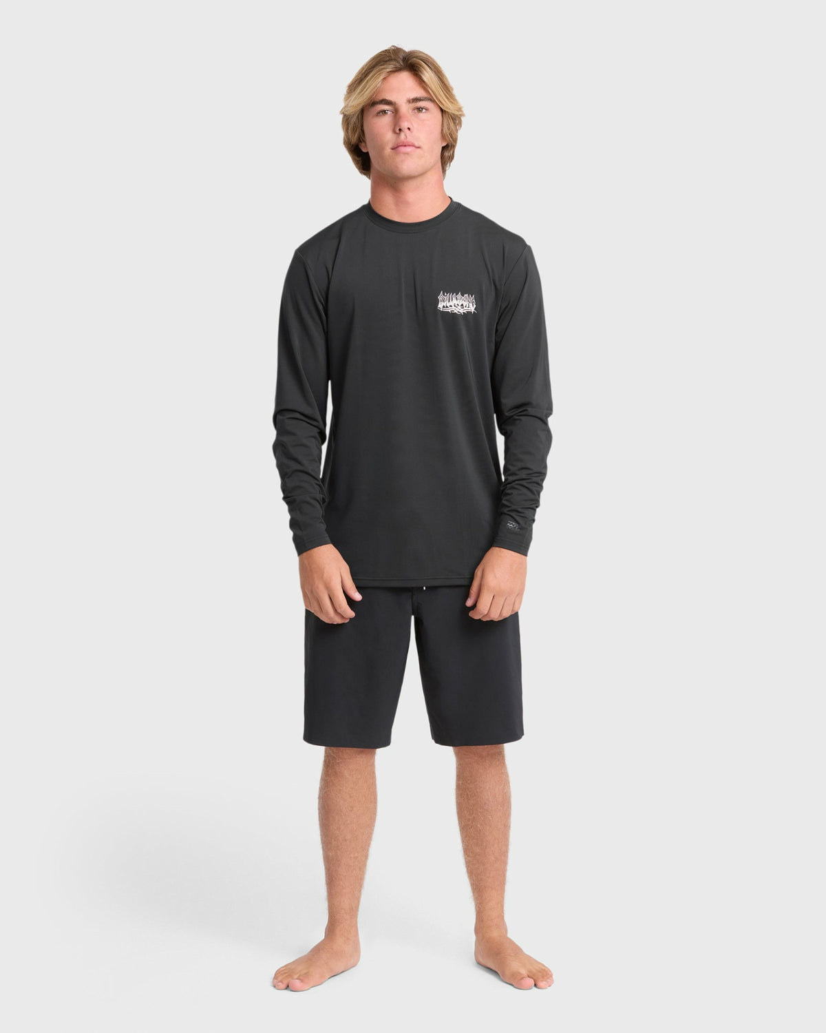 Billabong Men's Primo Pack Loose Fit Long Sleeve Surf Tee - Black