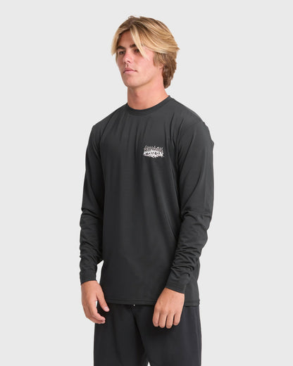 Billabong Men's Primo Pack Loose Fit Long Sleeve Surf Tee - Black