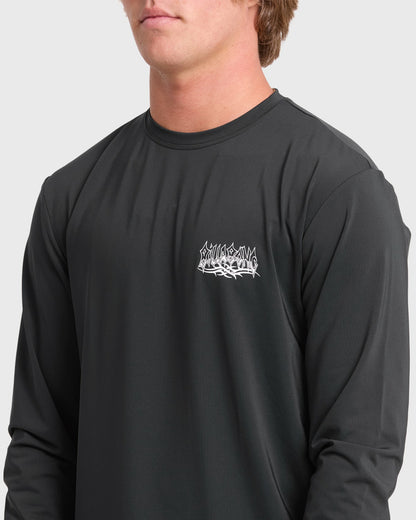 Billabong Men's Primo Pack Loose Fit Long Sleeve Surf Tee - Black