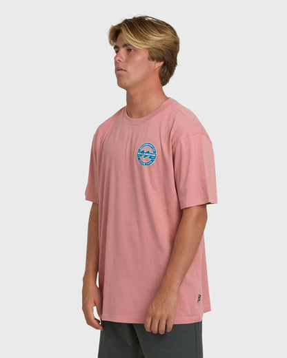 Billabong Men's Hollow Fill Premium Short Sleeve T-Shirt - Ash Rose