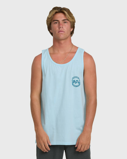 Billabong Men's Hollow Fill Premium Tank Top - Coastal Blue