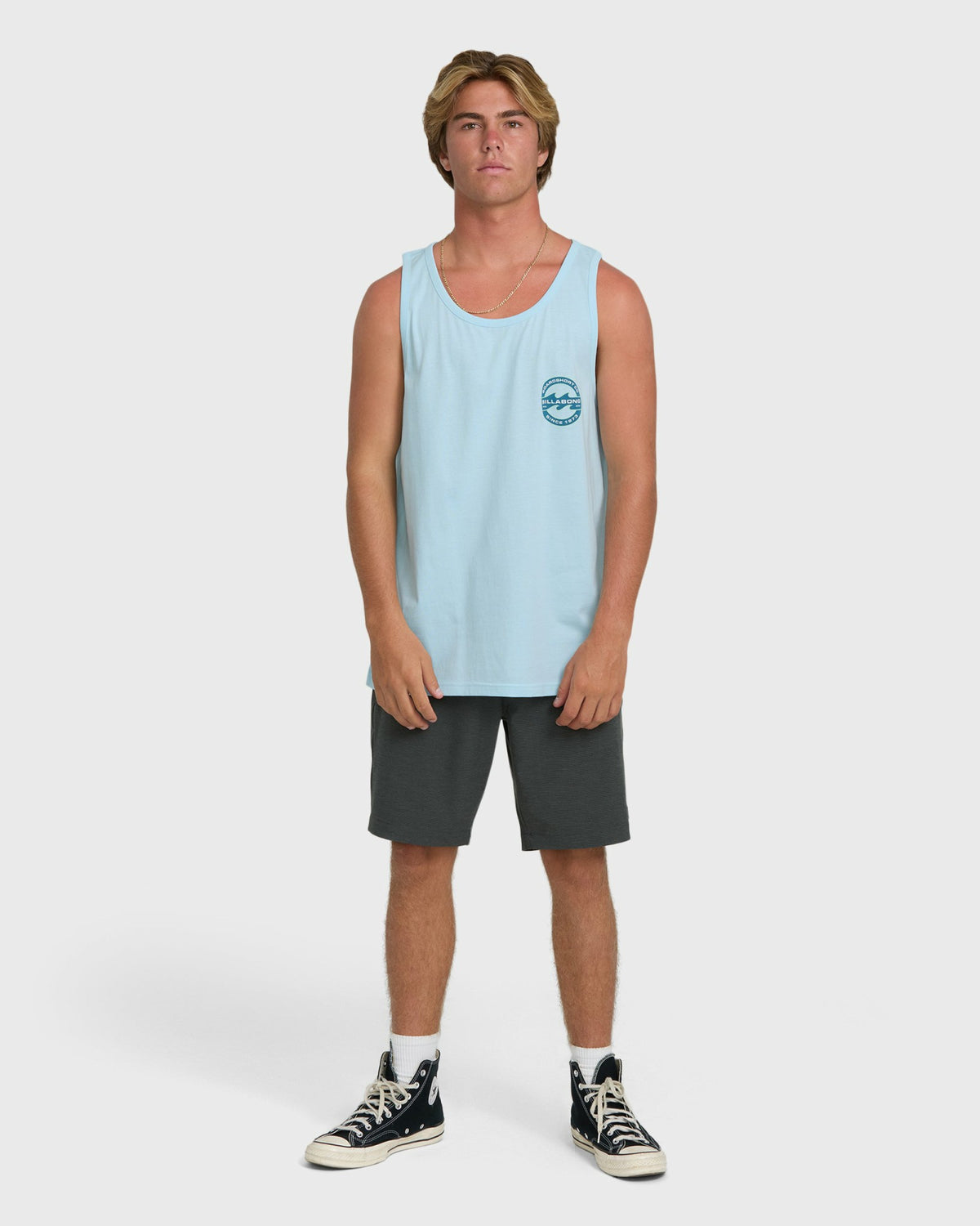 Billabong Men's Hollow Fill Premium Tank Top - Coastal Blue