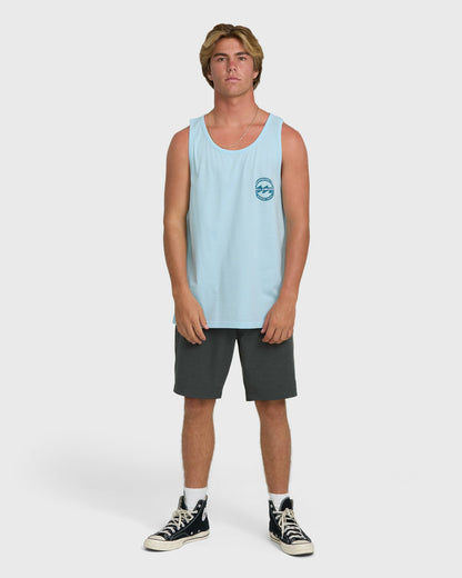 Billabong Men's Hollow Fill Premium Tank Top - Coastal Blue