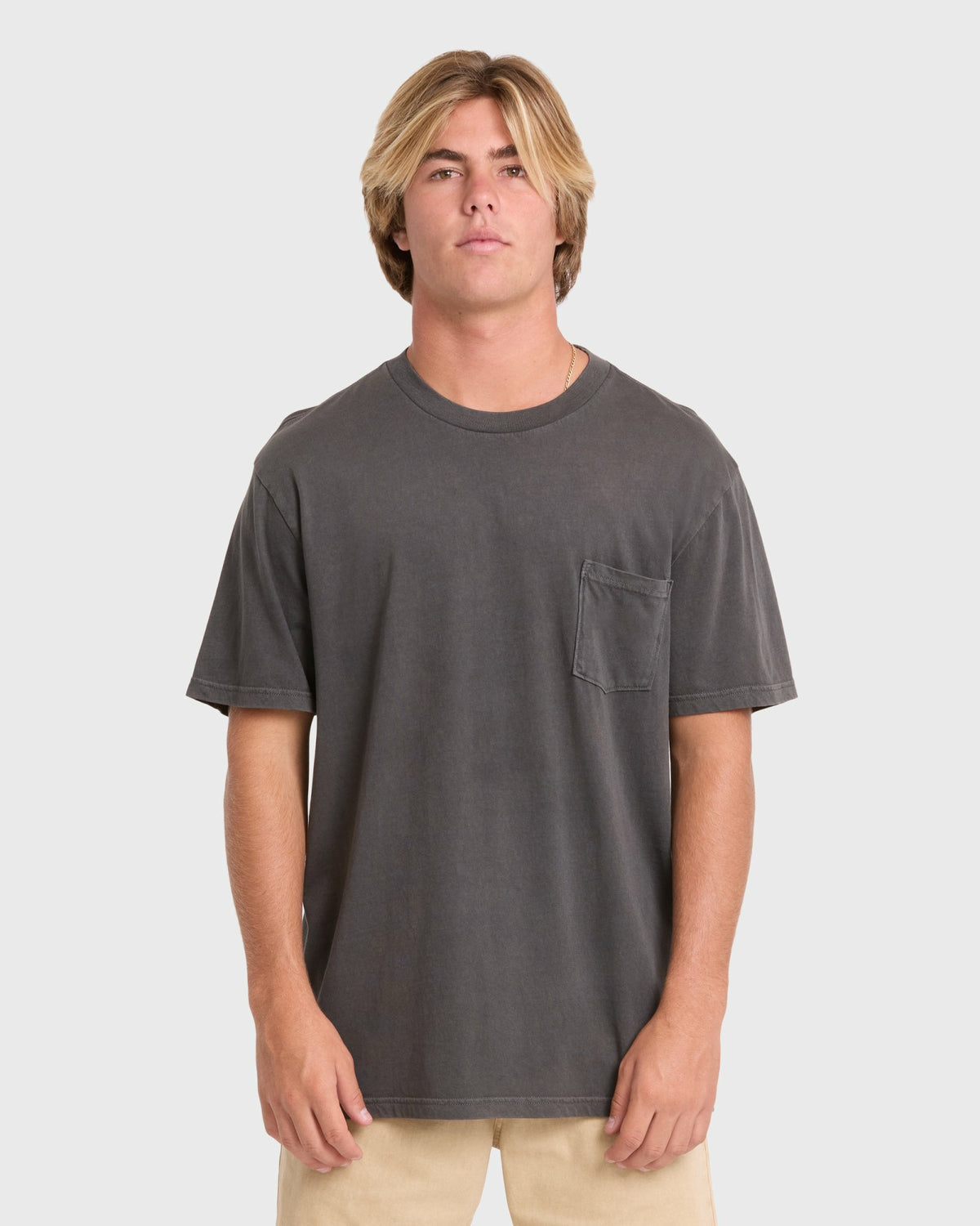 Billabong Men's Essential Wave Washed Premium Short Sleeve Pocket Tee - Raven