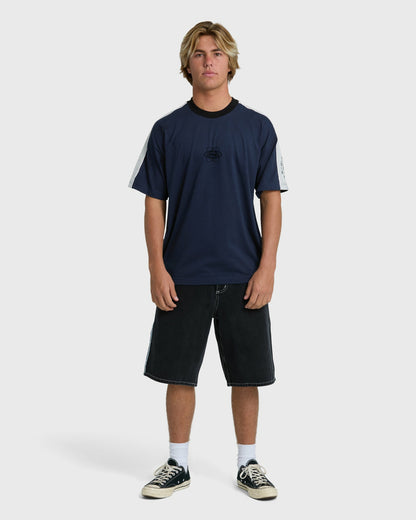 Billabong Men's Spec 73 Iconic Short Sleeve T-Shirt - Vintage Indigo