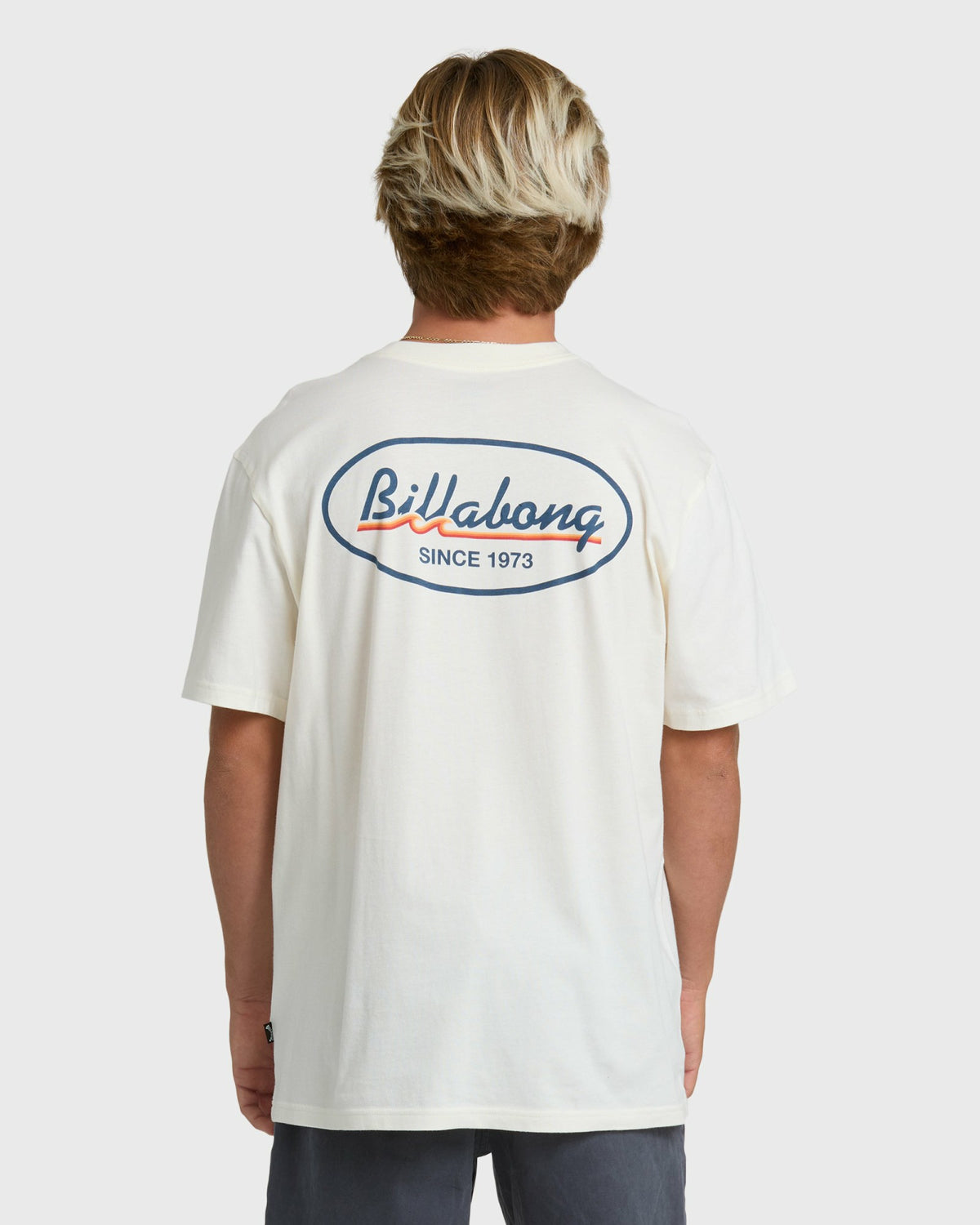 Billabong Men's Runner Premium Short Sleeve T-Shirt - Off White