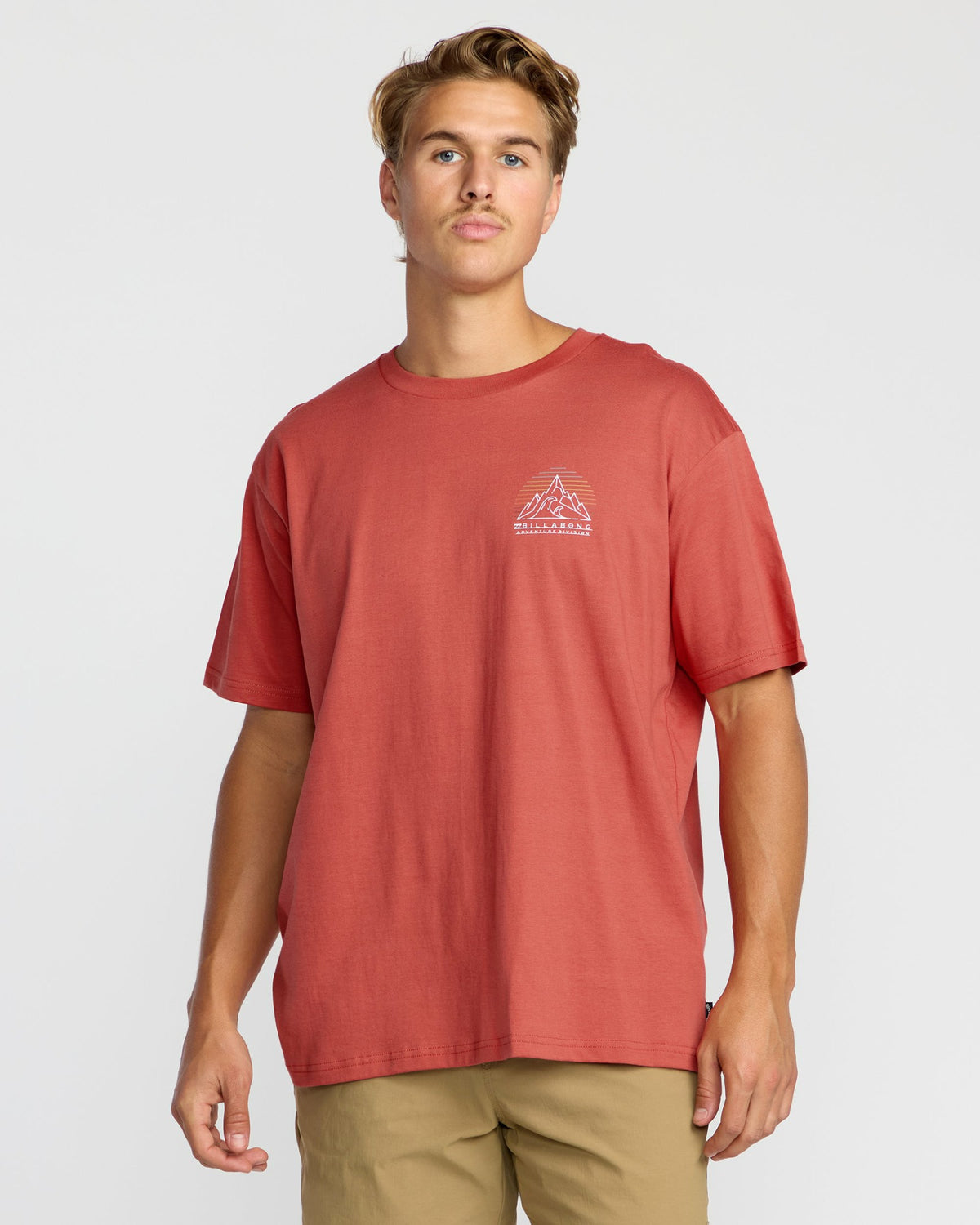 Billabong Men's Rockies A\/Div Short Sleeve T-Shirt - Red Clay