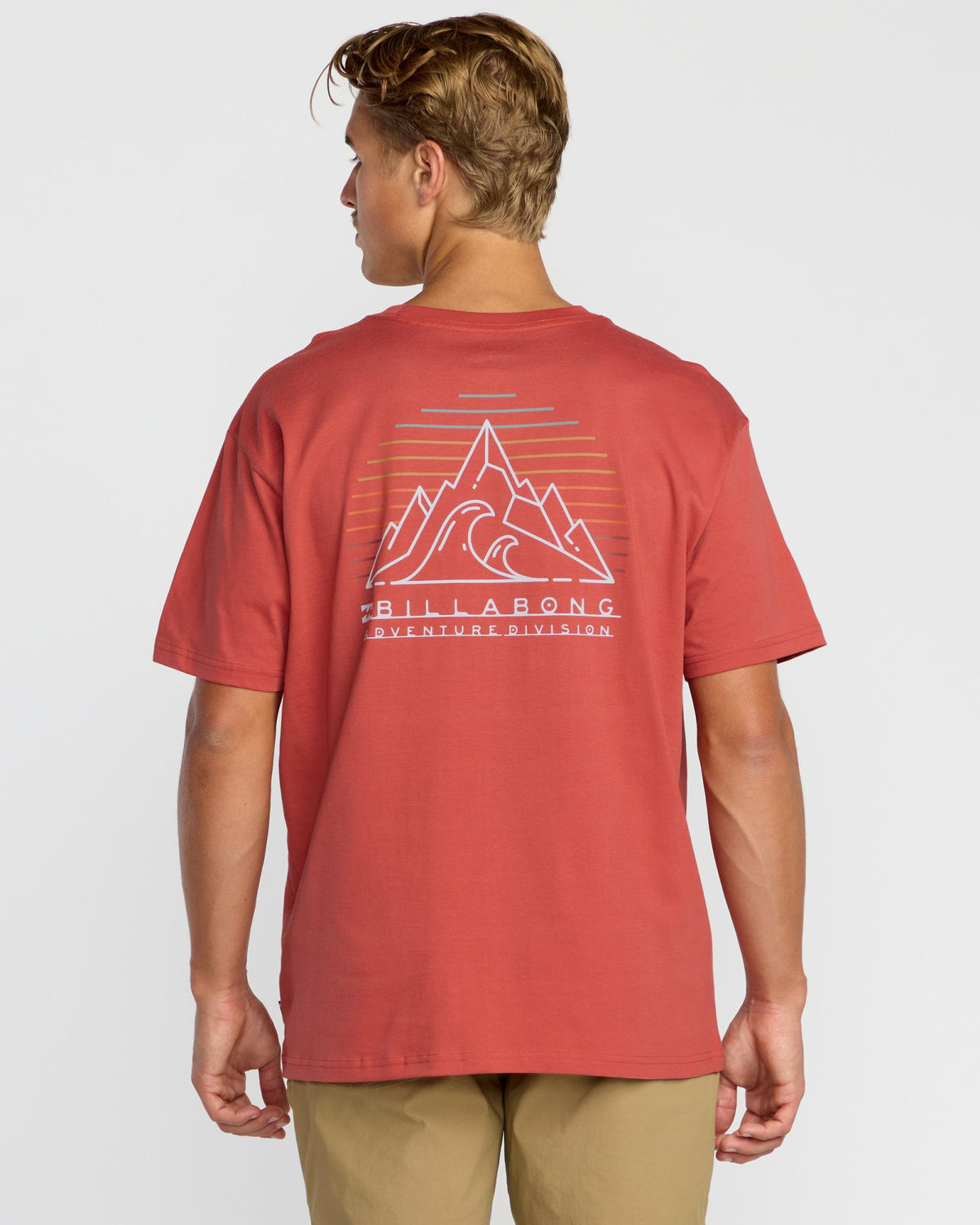 Billabong Men's Rockies A\/Div Short Sleeve T-Shirt - Red Clay
