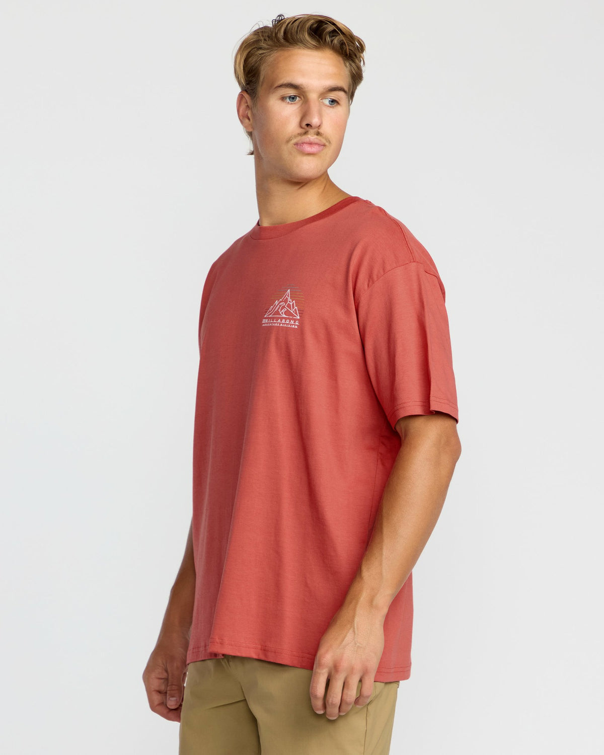 Billabong Men's Rockies A\/Div Short Sleeve T-Shirt - Red Clay