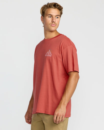 Billabong Men's Rockies A\/Div Short Sleeve T-Shirt - Red Clay