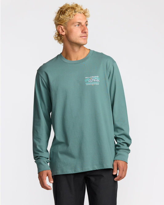 Billabong Men's Coastal Range A\/Div Long Sleeve T-Shirt - Sea Blue