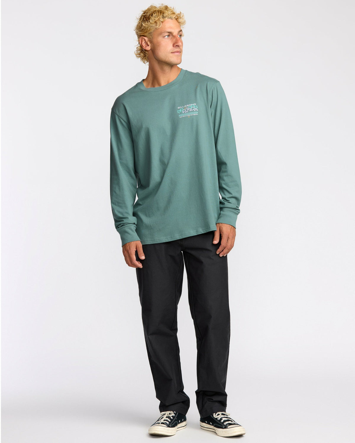 Billabong Men's Coastal Range A\/Div Long Sleeve T-Shirt - Sea Blue
