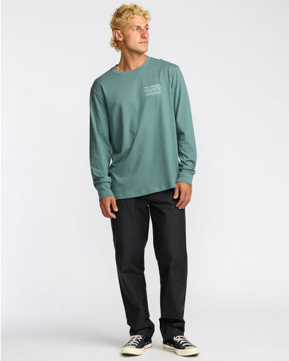 Billabong Men's Coastal Range A\/Div Long Sleeve T-Shirt - Sea Blue