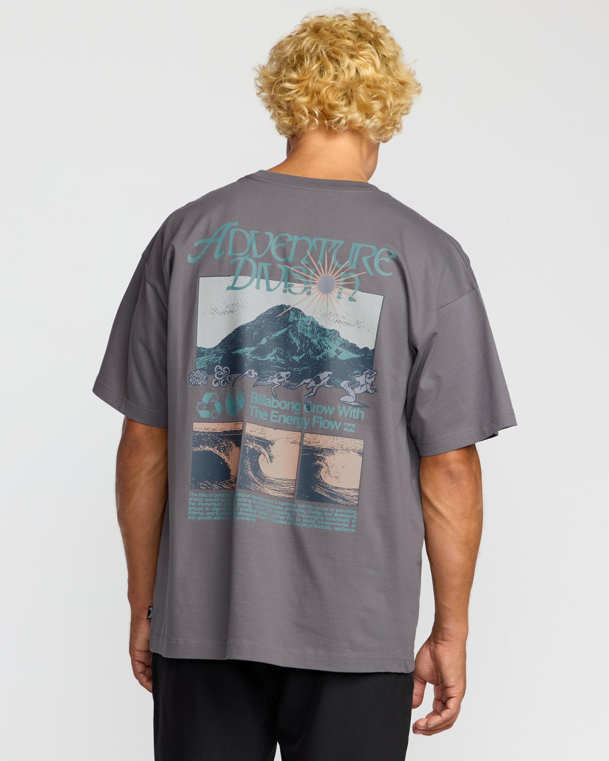 Billabong Men's Grow OG A\/Div Short Sleeve T-Shirt - Grey Violet