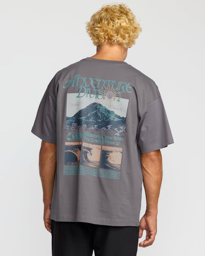 Billabong Men's Grow OG A\/Div Short Sleeve T-Shirt - Grey Violet