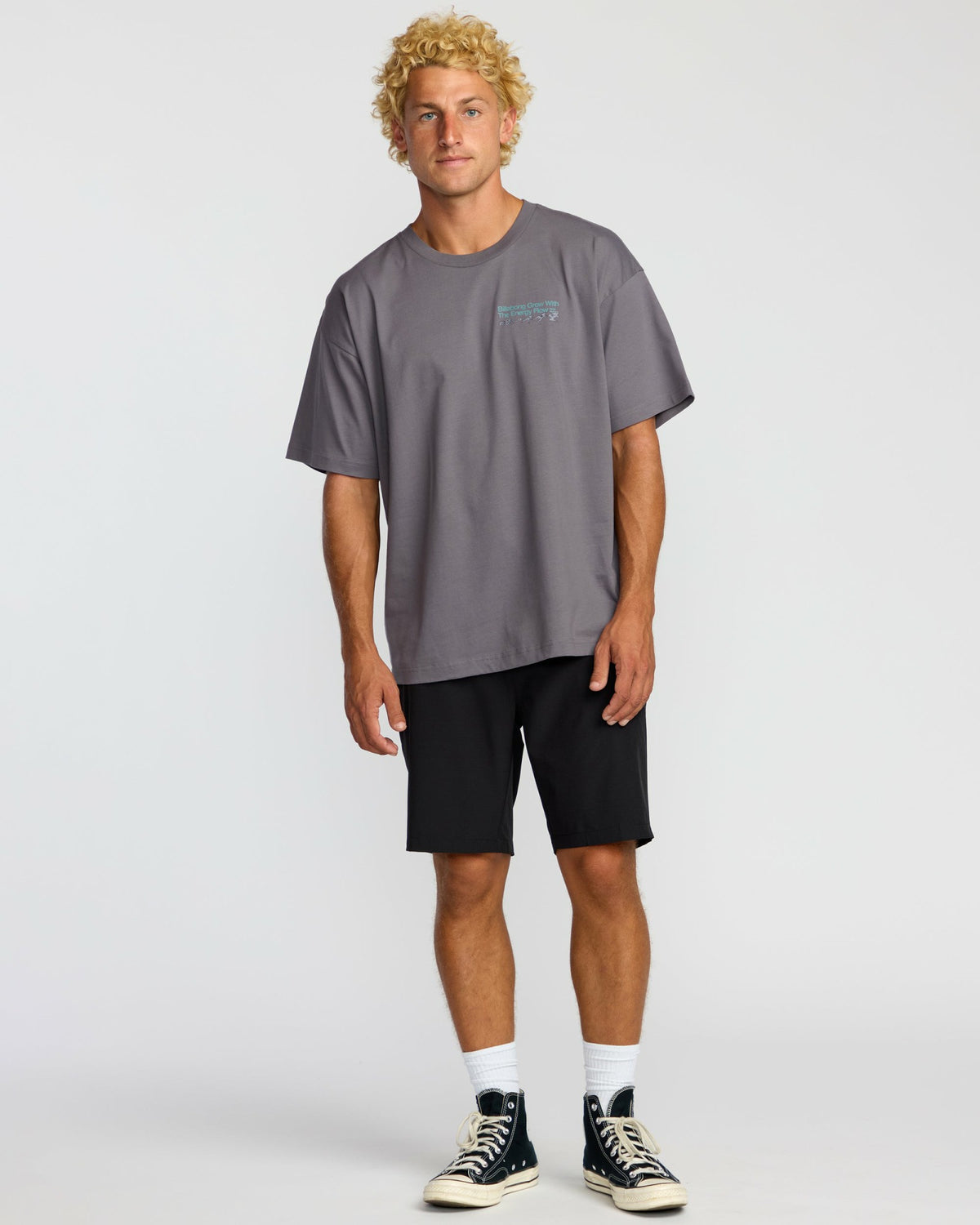 Billabong Men's Grow OG A\/Div Short Sleeve T-Shirt - Grey Violet