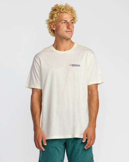 Billabong Men's A\/Div Abandon Short Sleeve T-Shirt - Off White