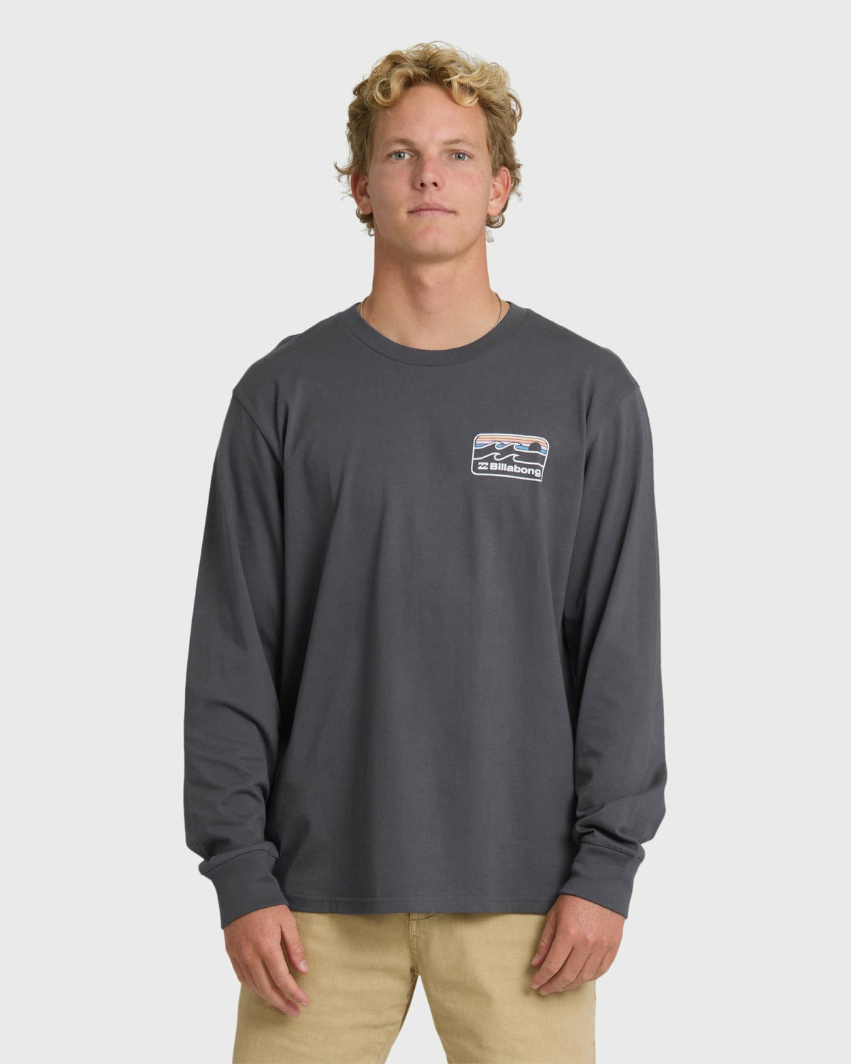 Billabong Men's Runner Premium Long Sleeve T-Shirt - Graystone