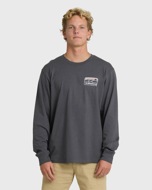 Billabong Men's Runner Premium Long Sleeve T-Shirt - Graystone