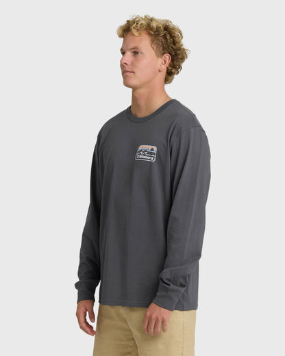 Billabong Men's Runner Premium Long Sleeve T-Shirt - Graystone