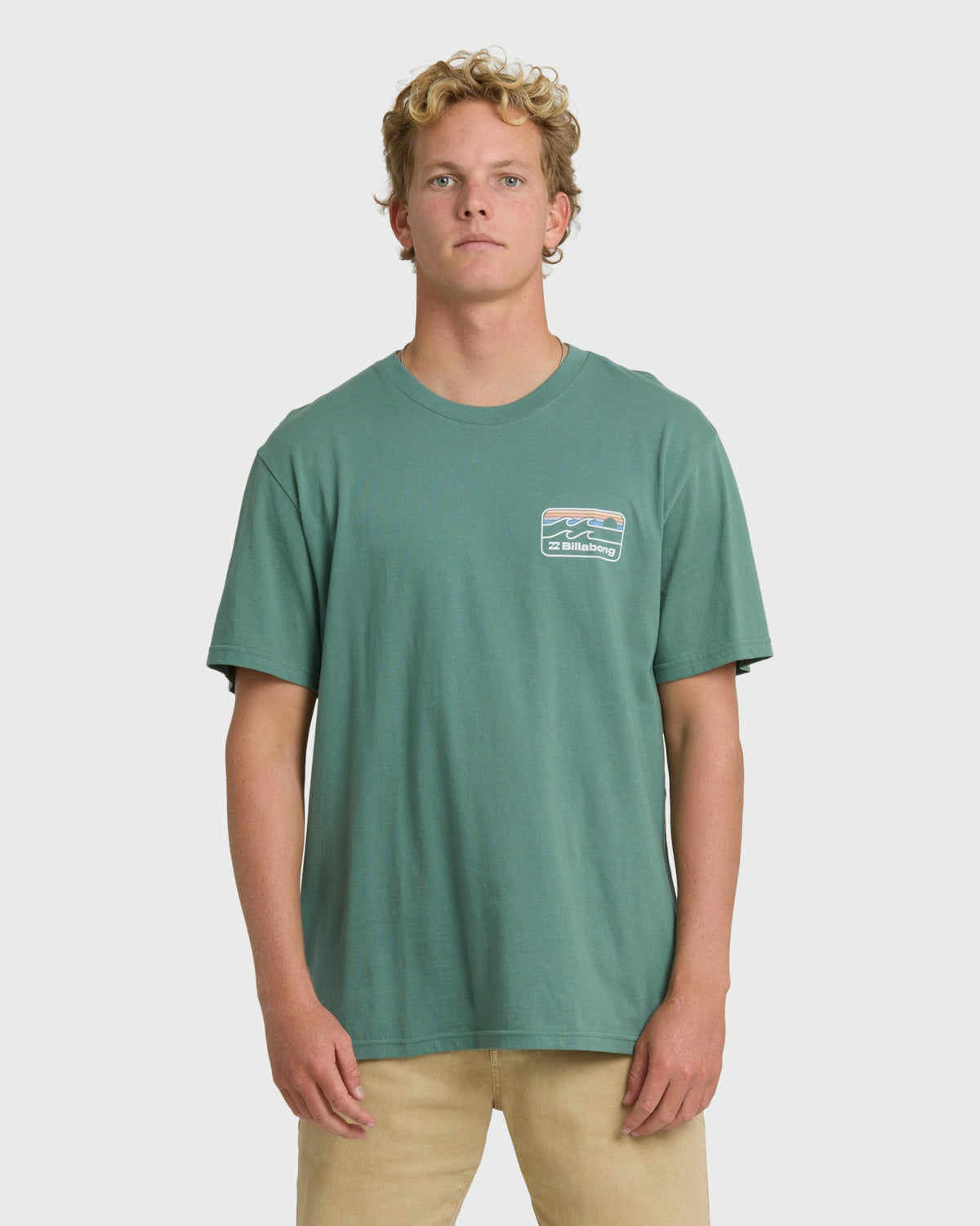 Billabong Men's Runner Premium Short Sleeve T-Shirt - Sea Green