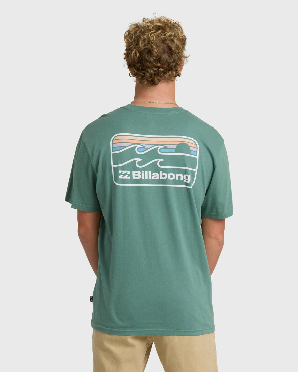 Billabong Men's Runner Premium Short Sleeve T-Shirt - Sea Green