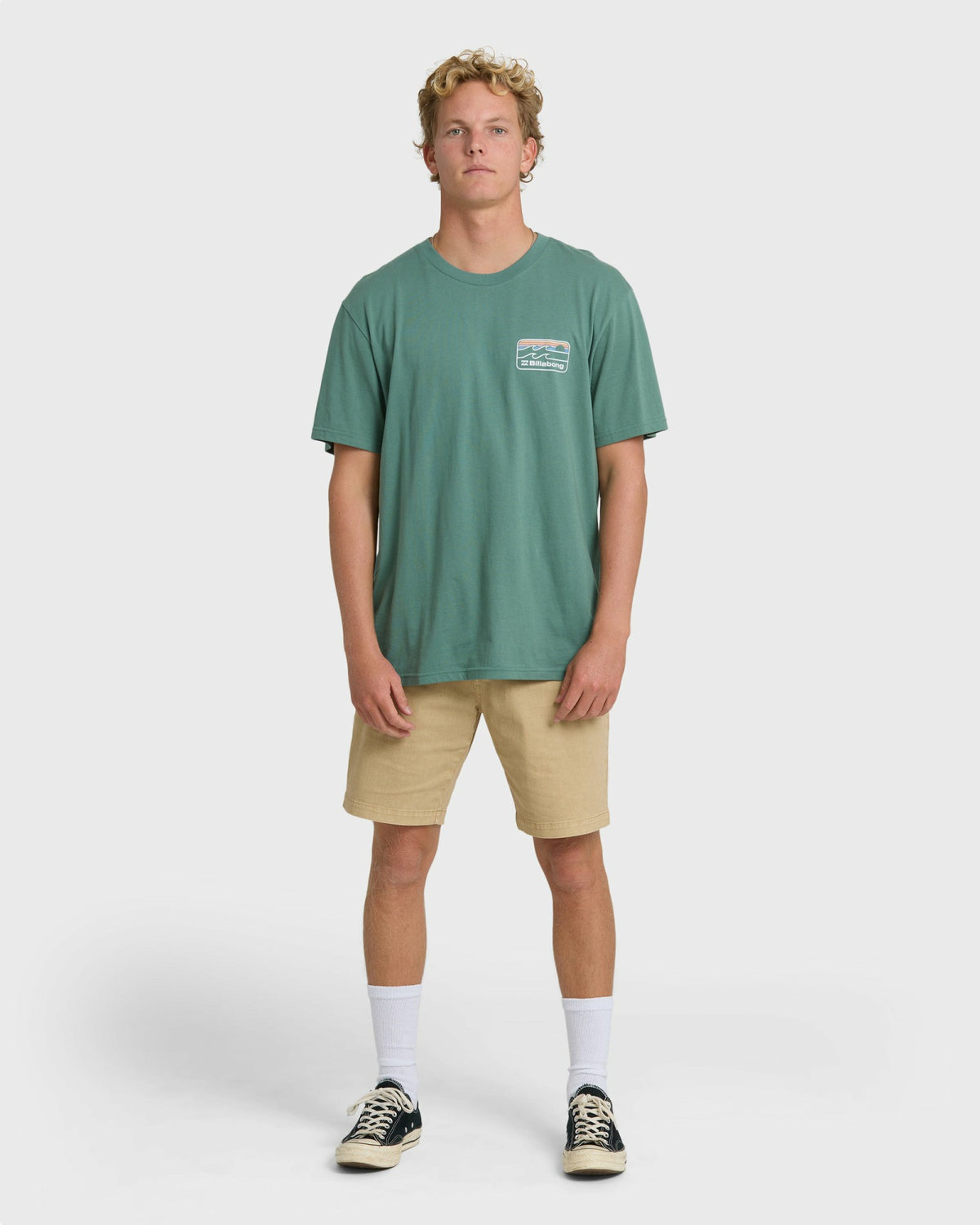 Billabong Men's Runner Premium Short Sleeve T-Shirt - Sea Green