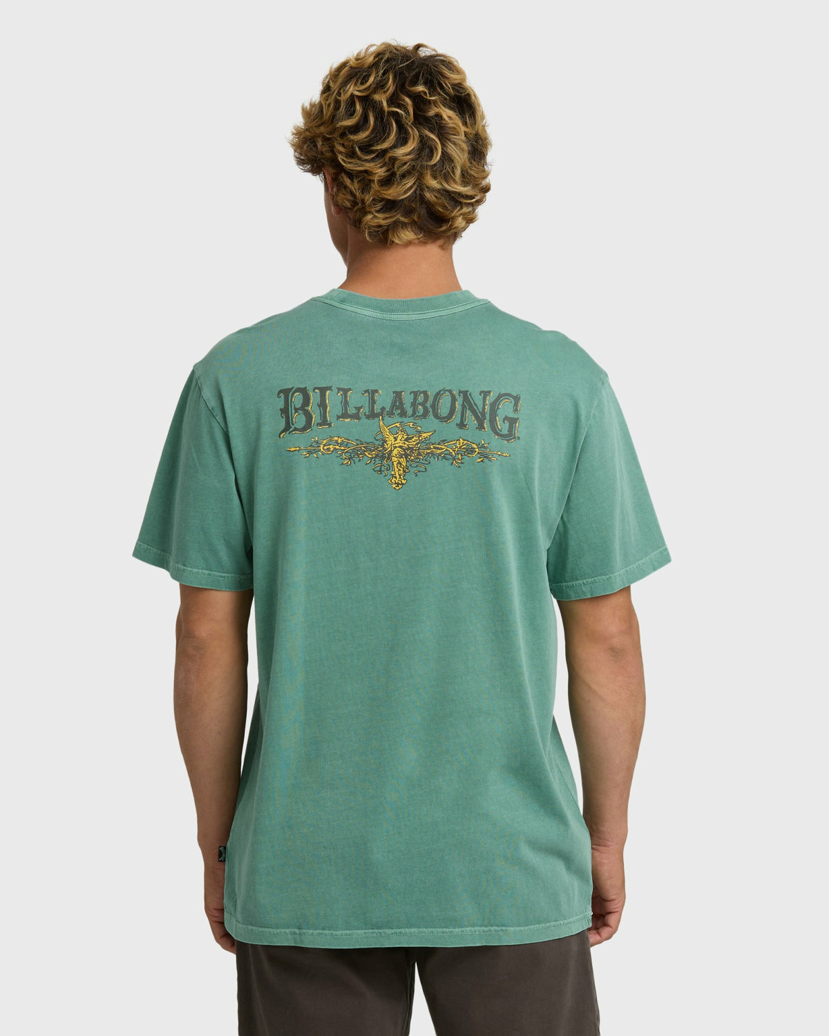 Billabong Men's Pure Intentions Wave Washed Premium Short Sleeve T-Shirt - Sea Green