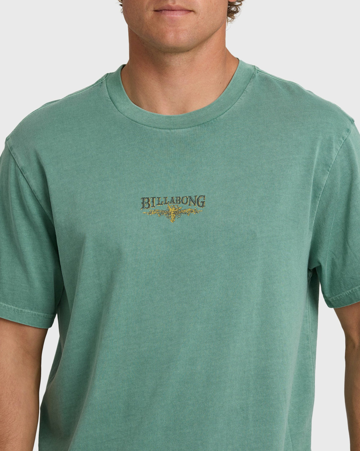 Billabong Men's Pure Intentions Wave Washed Premium Short Sleeve T-Shirt - Sea Green