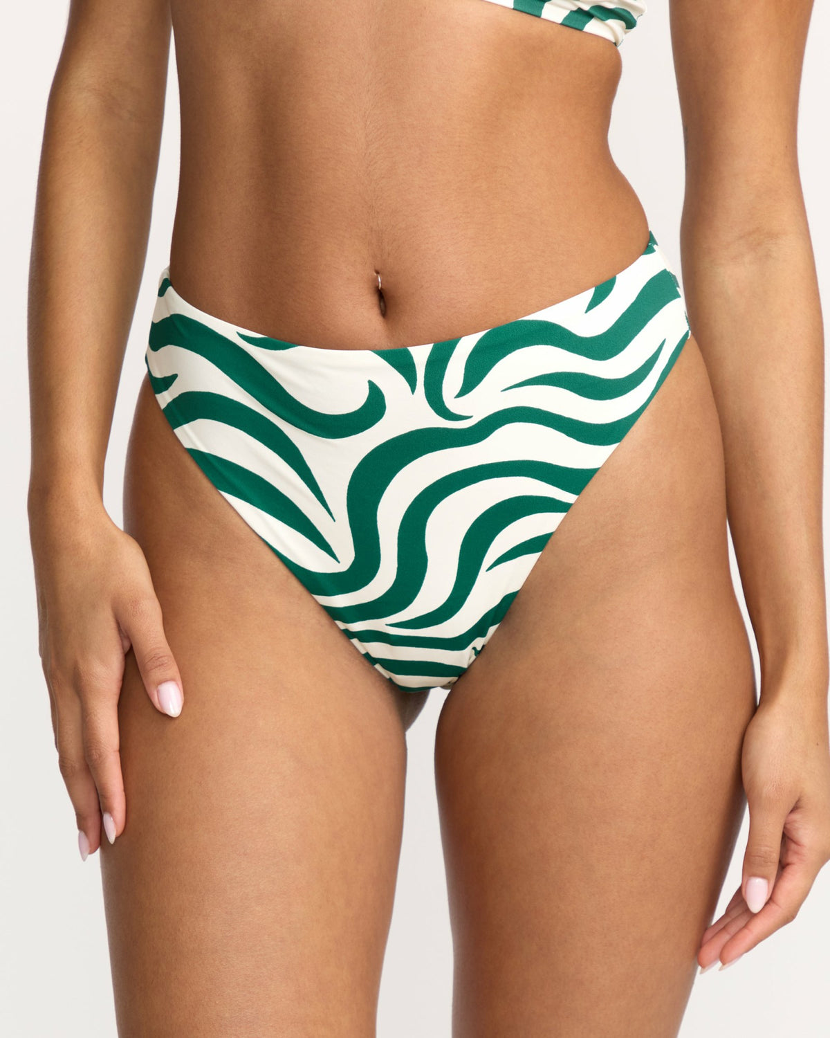 Billabong Women's All The Waves Hi Maya Bikini Bottom - Evergreen