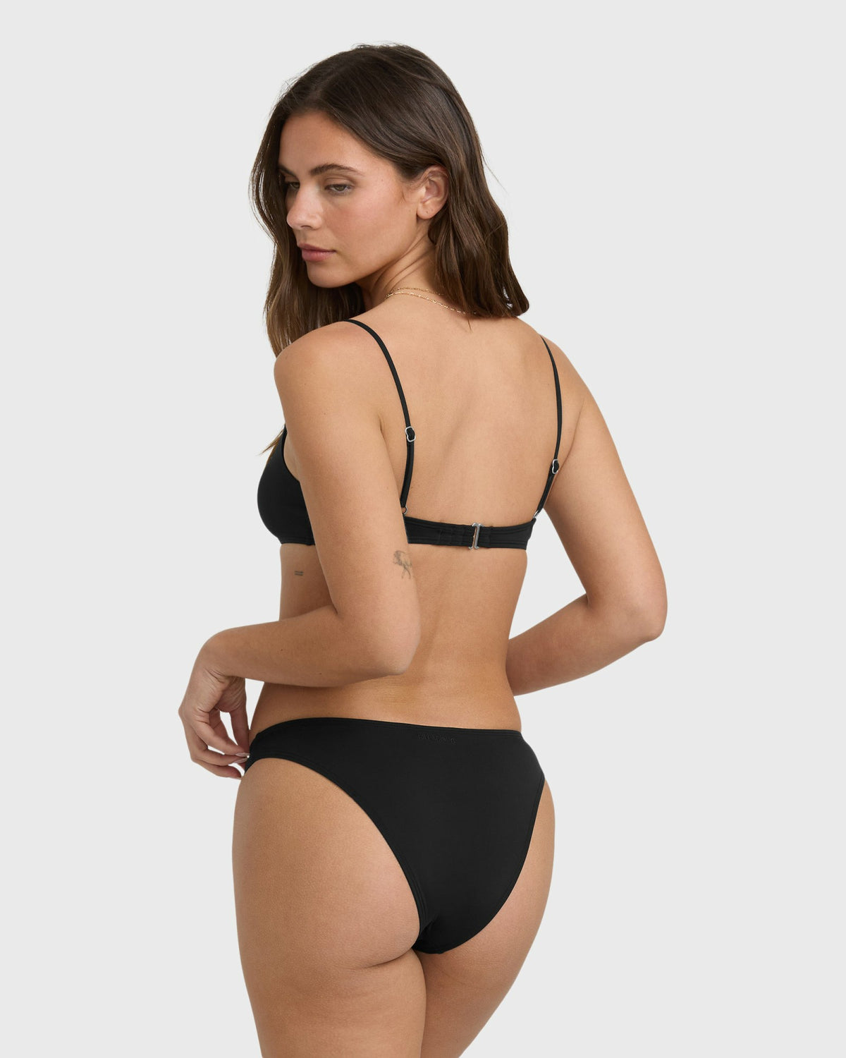 Billabong Women's Sol Searcher Hike Medium Bikini Bottoms - Black Pebble