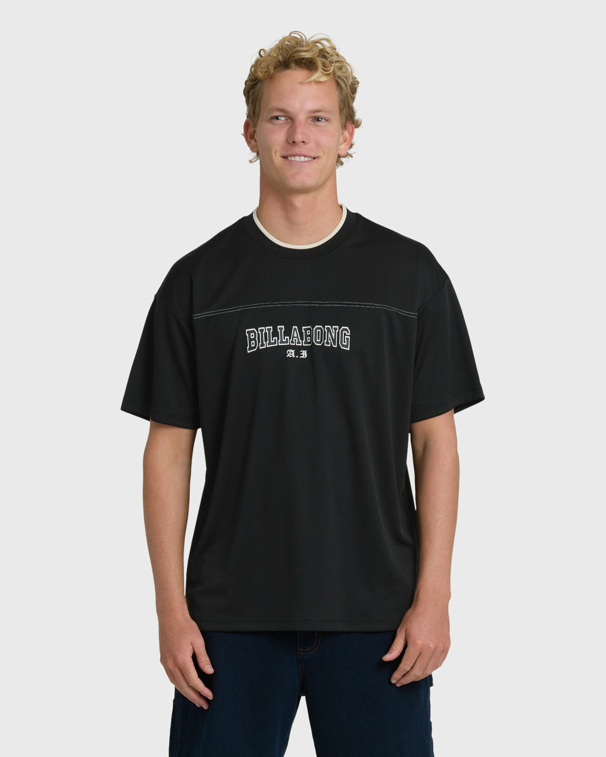 Billabong Men's A.I. Mesh Jersey Short Sleeve T-Shirt - Black