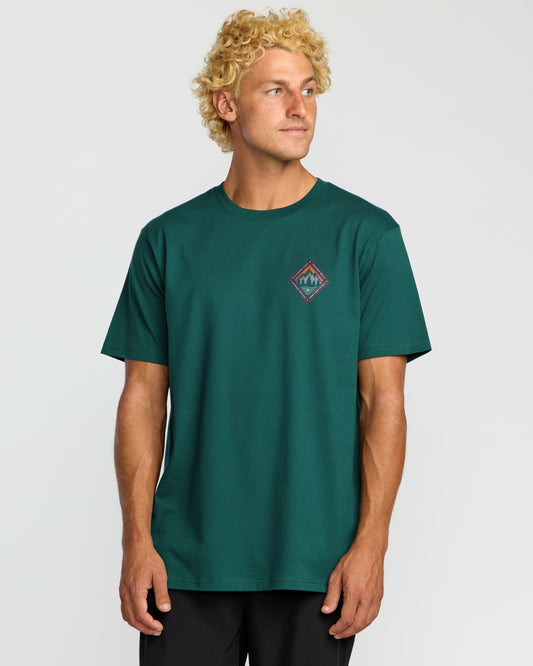 Billabong Men's Rockies A\/Div Short Sleeve T-Shirt - Spruce Green