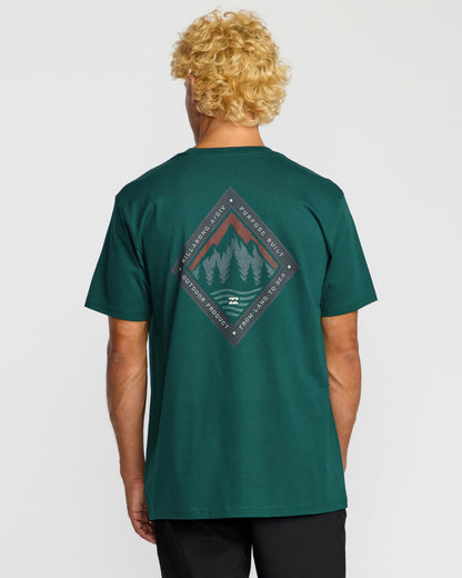 Billabong Men's Rockies A\/Div Short Sleeve T-Shirt - Spruce Green