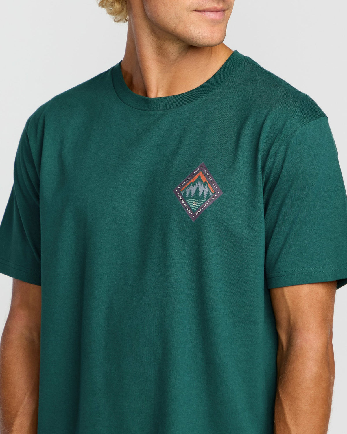 Billabong Men's Rockies A\/Div Short Sleeve T-Shirt - Spruce Green