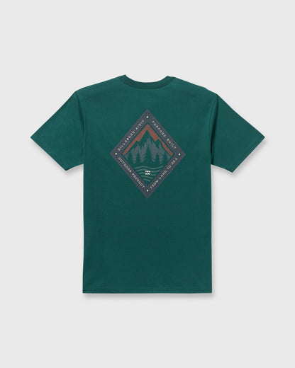 Billabong Men's Rockies A\/Div Short Sleeve T-Shirt - Spruce Green