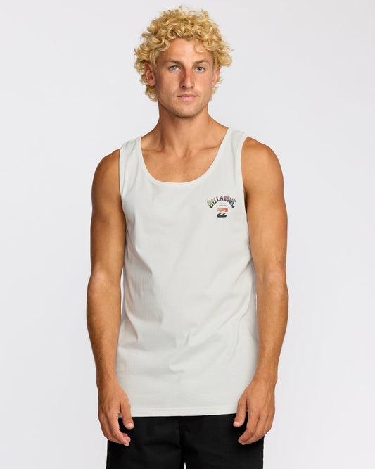 Billabong Men's Arch Fade Tank - Off White
